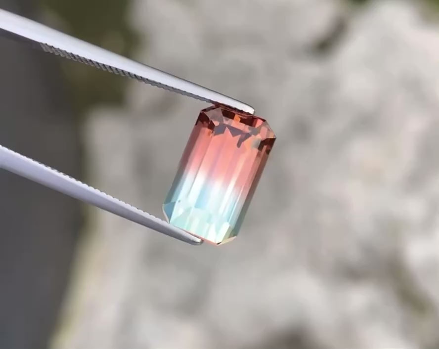 Tourmaline bi-color 5.40 ct