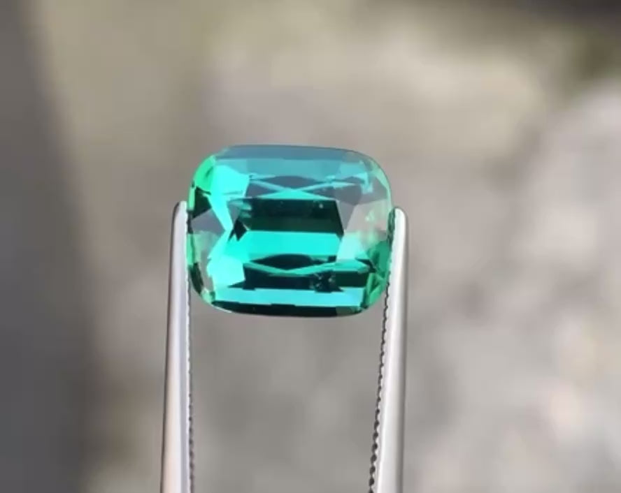 Tourmaline bleu-verte 5.05 ct.