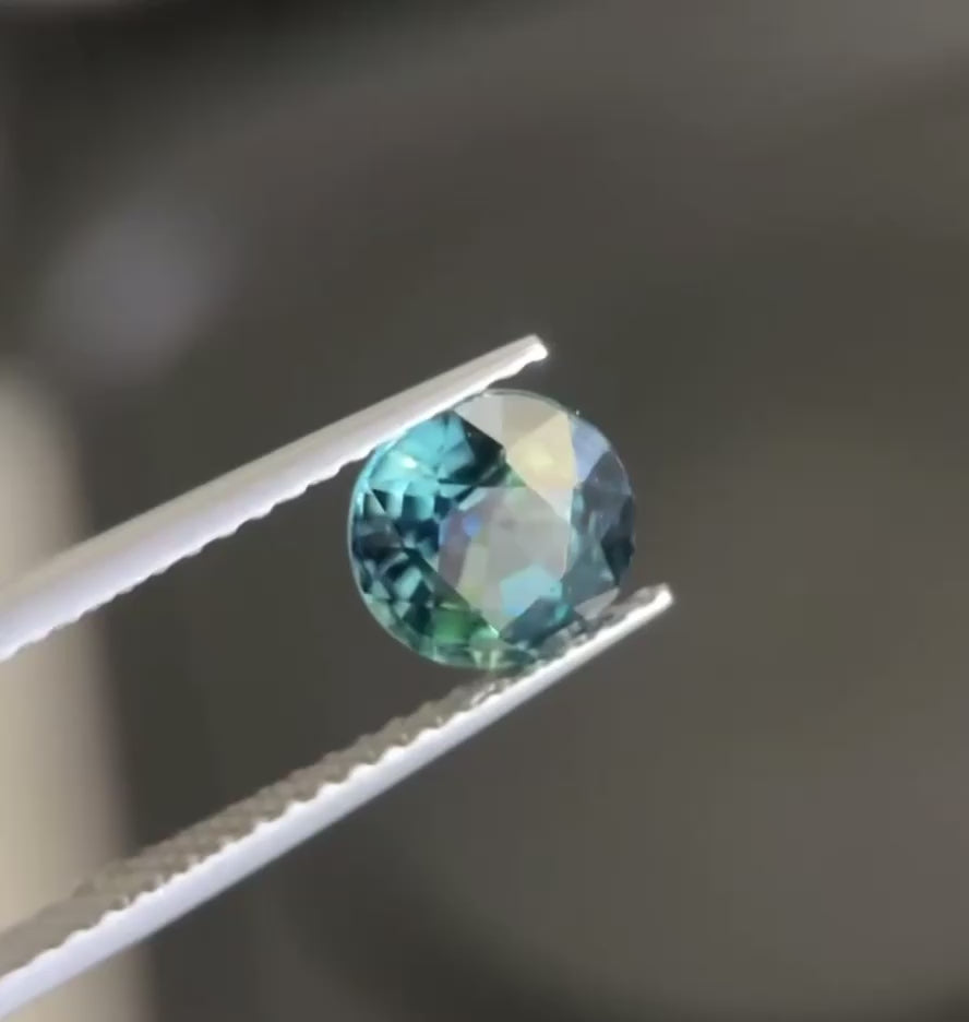 Saphir teal 1.51 ct.